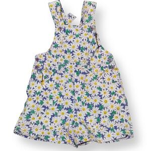 Vintage Floral Shortalls 10 daisy spring girly shorts flowers overalls all over